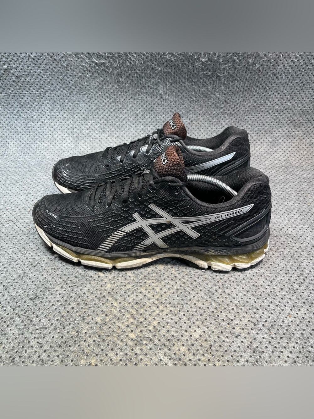 Asics Gel-Nimbus Black Running Shoes Size 12.5 Men’s